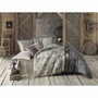 Aucune Juego de cama gris con funda nórdica y fundas de almohada