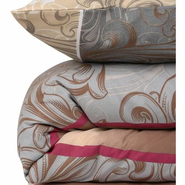 Aucune Juego de cama gris con funda nórdica y fundas de almohada Aucune Juego de cama gris con funda nórdica y fundas de almohada