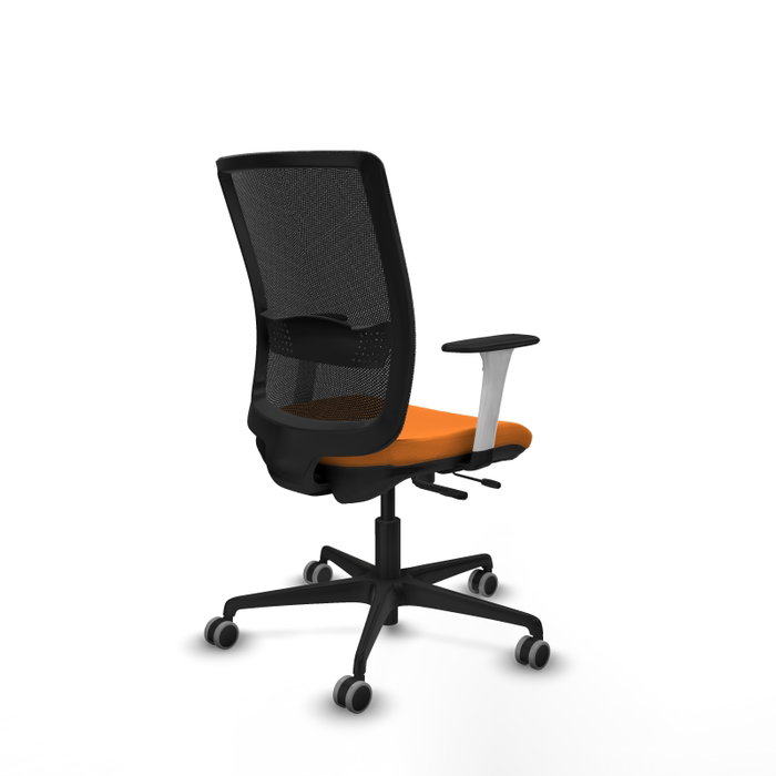 PIQUERAS Y CRESPO Silla de oficina Haches Naranja y Negro