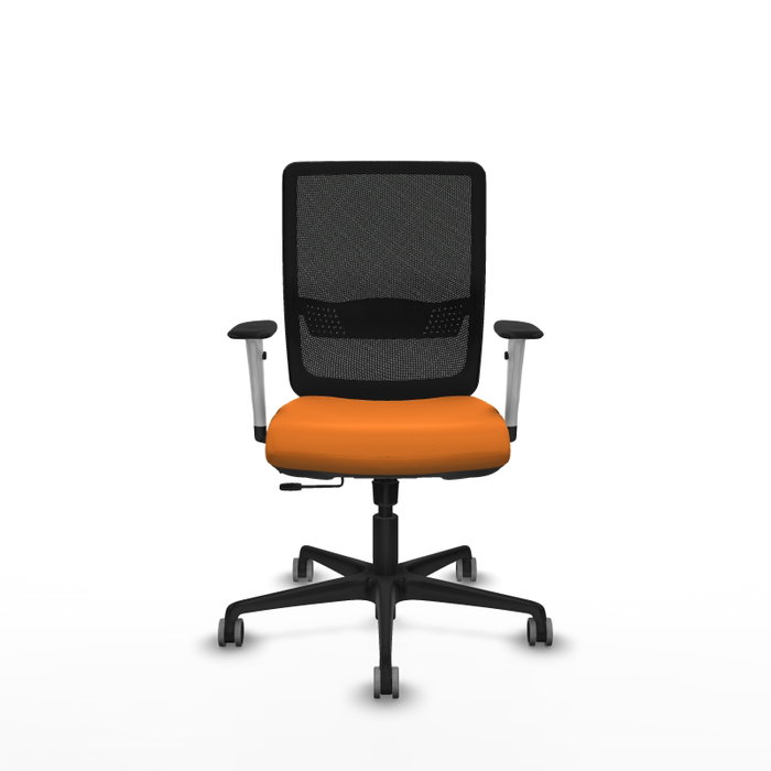 PIQUERAS Y CRESPO Silla de oficina Haches Naranja y Negro