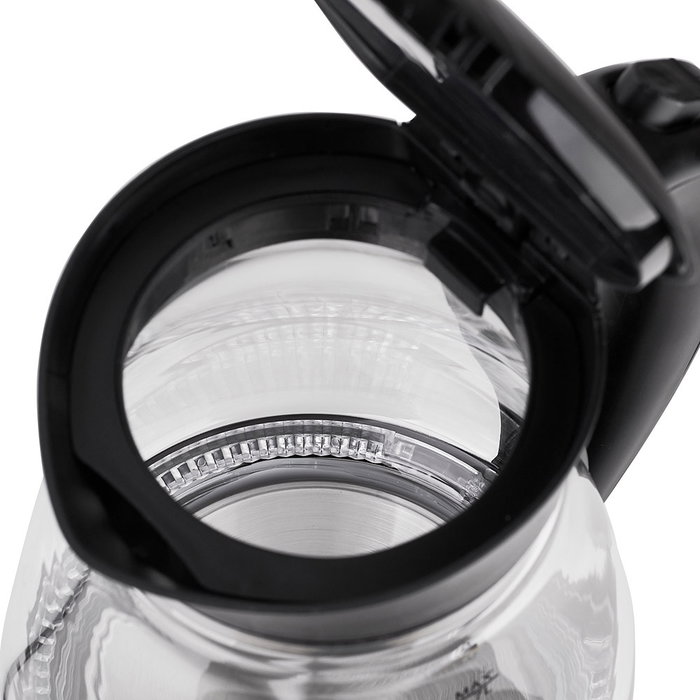 Adler Hervidor de Cristal 1.7L 2200W - Hervidor Eléctrico de Agua con Capacidad 1.7 Litros y 2200W de Potencia