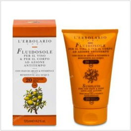 L'ERBOLARIO Protector Solar Fluido Cara y Cuerpo Antitiempo Vitamina E 125ml