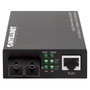 Intellinet 508544 Gigabit Media Converter SC Multimode 850 nm, 1 Puerto RJ-45, 2 Puertos Fibra SC, 550 m, Full-Duplex, IEEE 802.3, para Cable Cat5e UTP/STP, Carcasa de Metal