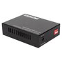 Intellinet 508544 Gigabit Media Converter SC Multimode 850 nm, 1 Puerto RJ-45, 2 Puertos Fibra SC, 550 m, Full-Duplex, IEEE 802.3, para Cable Cat5e UTP/STP, Carcasa de Metal
