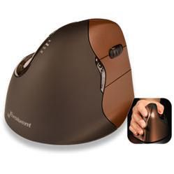 Evoluent VerticalMouse 4 Small Wireless USB Ratón Vertical Ergonómico para Comodidad y Salud, Evita Torsión del Antebrazo