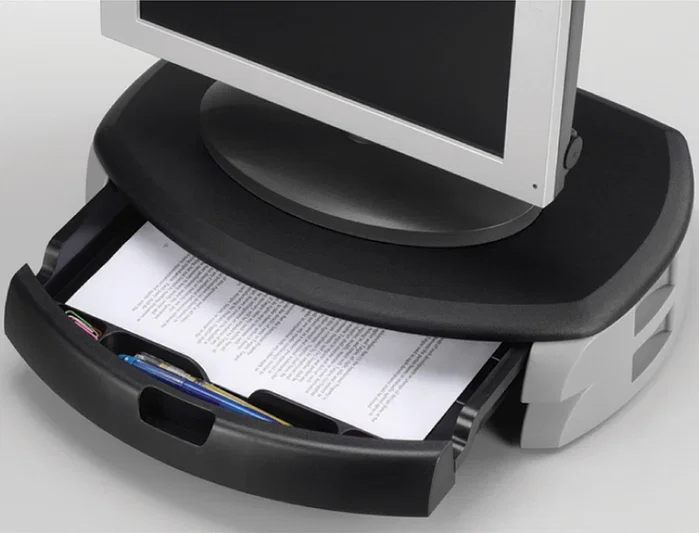 Q-connect Soporte para monitor con cajón
