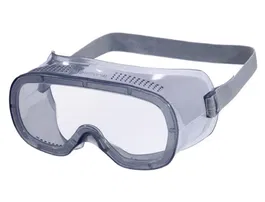 Deltaplus Gafas de Protección Panorámicas PVC Montura Flexible Ventilación Directa Talla Ajustable Color Gris EN166:1B/B ANSI-ISEA Z87.1