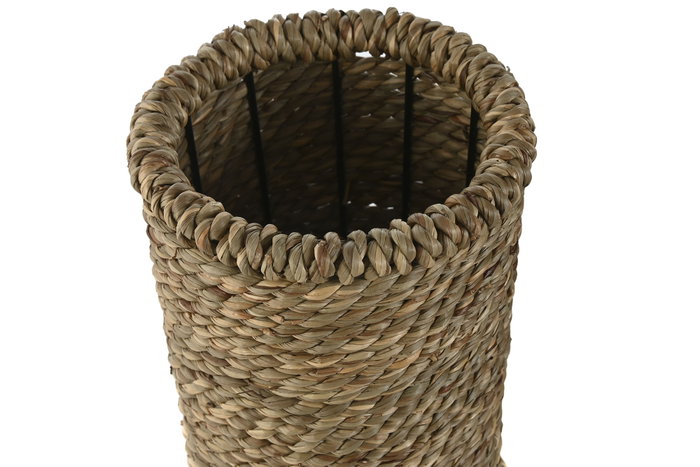 DKD Home Decor Jarrón de Fibra Natural 19x19x34 cm