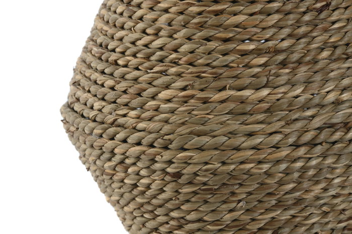 DKD Home Decor Jarrón de Fibra Natural 19x19x34 cm