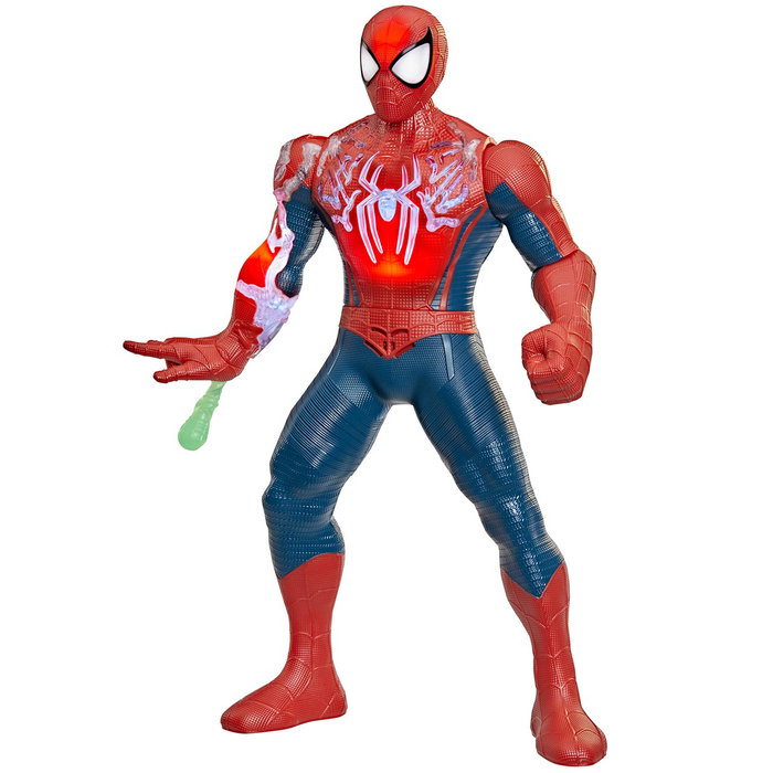 Hasbro Marvel Spider-Man Energizado Figura Electrónica G3408 - Juguete Interactivo con Luces y Sonidos, Multilenguaje