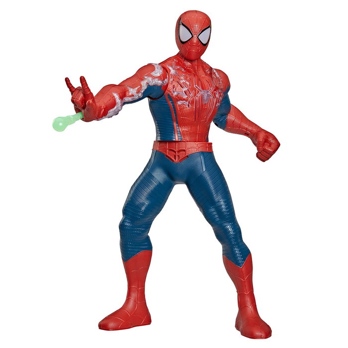 Hasbro Marvel Spider-Man Energizado Figura Electrónica G3408 - Juguete Interactivo con Luces y Sonidos, Multilenguaje