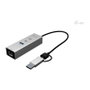 I-Tec USB-C/USB-A Metal Hub 3 2x USB-C Gen1 1x USB-A Gen1 1x 2,5 G LAN