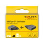 DeLOCK Lector de tarjetas USB Type-C™ para SD, MMC y Micro SD Gris