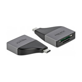 DeLOCK Lector de tarjetas USB Type-C™ para SD, MMC y Micro SD Gris