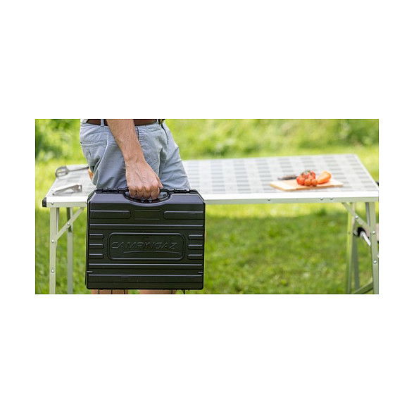 CAMPINGAZ Camp Bistro 3 Hornilla de cartucho de butano, 2200 W, 1 zona, color negro, 1.6 kg, fácil de transportar
