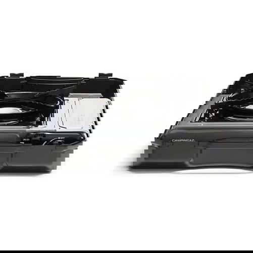 CAMPINGAZ Camp Bistro 3 Hornilla de cartucho de butano, 2200 W, 1 zona, color negro, 1.6 kg, fácil de transportar