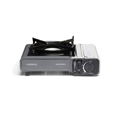 CAMPINGAZ Camp Bistro 3 Hornilla de cartucho de butano, 2200 W, 1 zona, color negro, 1.6 kg, fácil de transportar