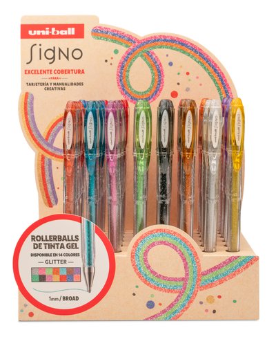 Roller Gel Uni-Ball Signo Sparkling 1,0 (Um-120Sp) Expositor De 48 (14 Col.) Roller Gel Uni-Ball Signo Sparkling 1,0 (Um-120Sp) Expositor De 48 (14 Col.)