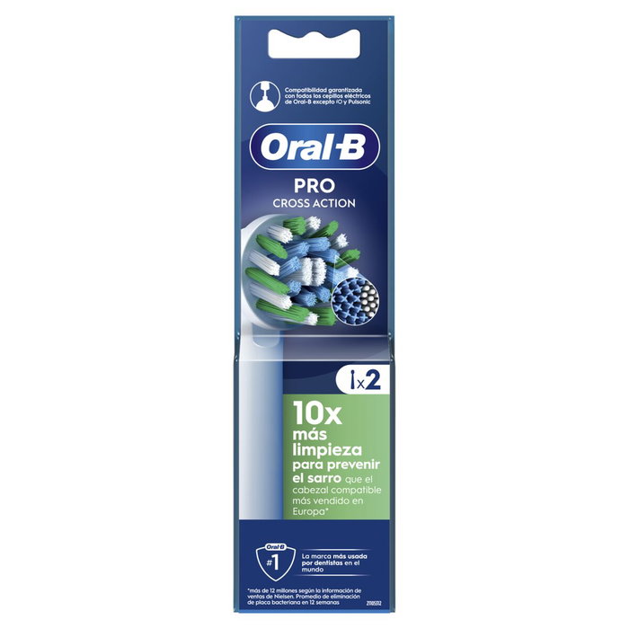 BRAUN Recambio Oral-B CrossAction EB50RX, 2 unidades