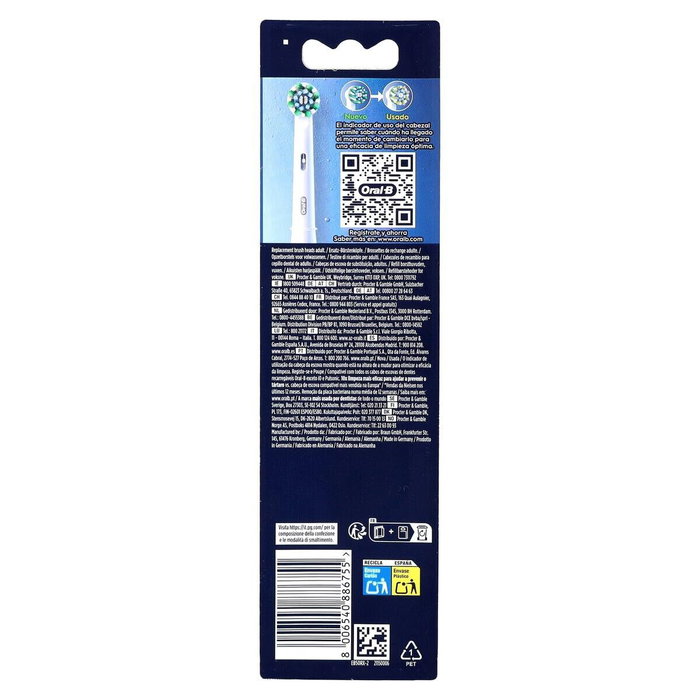 BRAUN Recambio Oral-B CrossAction EB50RX, 2 unidades