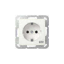 GIRA 445803 Toma de corriente Schuko EDV System 55 blanco brillante
