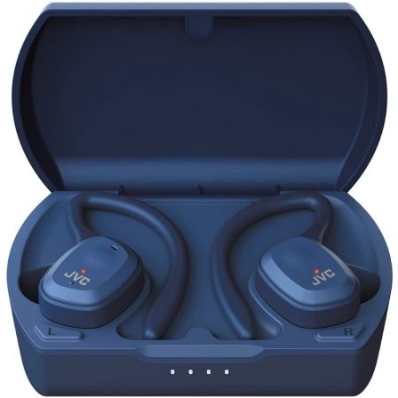 Auriculares Deportivos Bluetooth JVC HA-ET45T con estuche de carga/ Autonomía 4h/ Azules Auriculares Deportivos Bluetooth JVC HA-ET45T con estuche de carga/ Autonomía 4h/ Azules