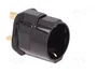 GOOBAY Adaptador de viaje con conector con toma de tierra, negro