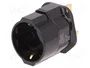 GOOBAY Adaptador de viaje con conector con toma de tierra, negro