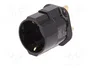 GOOBAY Adaptador de viaje con conector con toma de tierra, negro