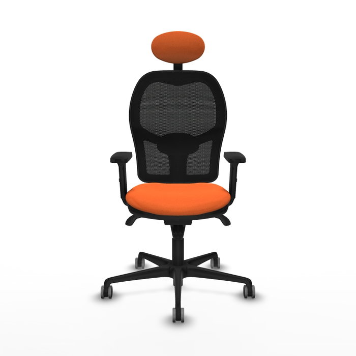 PIQUERAS Y CRESPO Silla de oficina Jorquera Naranja y Negro