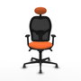 PIQUERAS Y CRESPO Silla de oficina Jorquera Naranja y Negro
