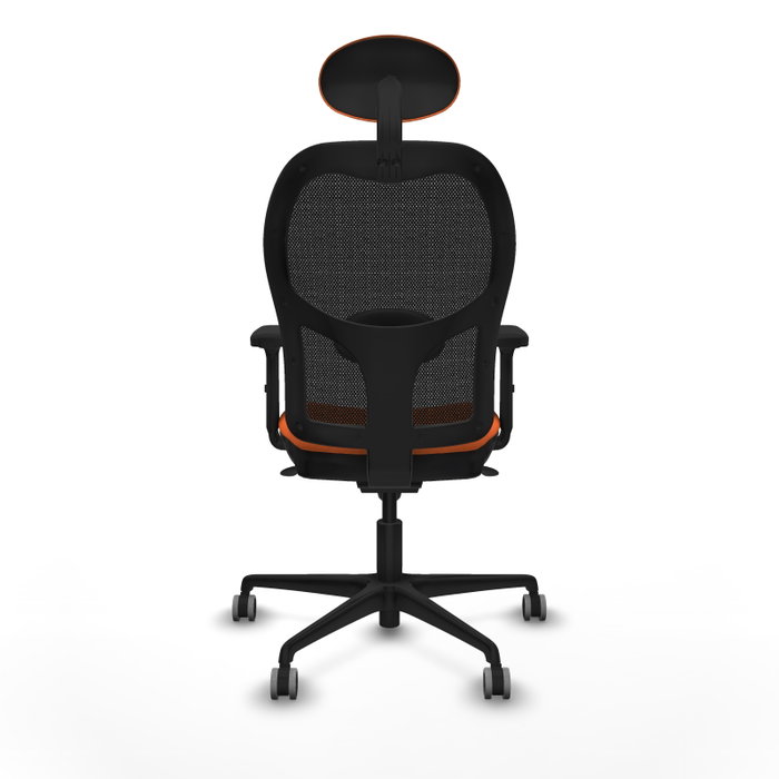 PIQUERAS Y CRESPO Silla de oficina Jorquera Naranja y Negro