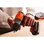 Black + Decker Taladro Atornillador Inalámbrico 18V BCD382D2XK-QW con 2 Baterías 2Ah y Cargador, Incluye Estuche de Transporte