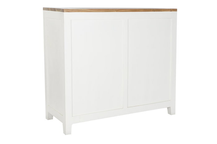 DKD Home Decor Cómoda Urban Blanco Marron 110x45x100 cm