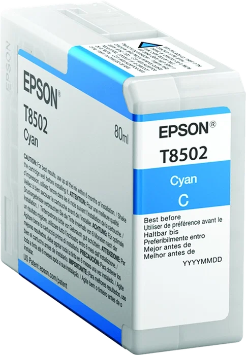 Epson Cartucho de Tinta Cian T850200 de 80 ml para SureColor SC-P800 Epson Cartucho de Tinta Cian T850200 de 80 ml para SureColor SC-P800