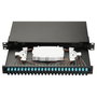 EQUIP Caja de empalme de fibra óptica 24 puertos SC-Duplex OM3 1U Negro
