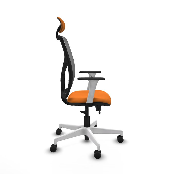 PIQUERAS Y CRESPO Silla de oficina Motilla Naranja con mecanismo Sincro/Traslack