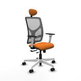 PIQUERAS Y CRESPO Silla de oficina Motilla Naranja con mecanismo Sincro/Traslack