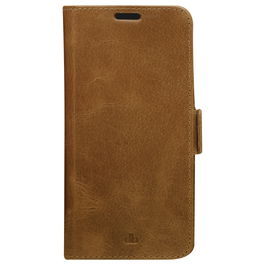 Dbramante 1928 Copenhagen Slim - Funda flip de cuero genuino color bronceado, con soporte, para Samsung Galaxy S22 (6.1")
