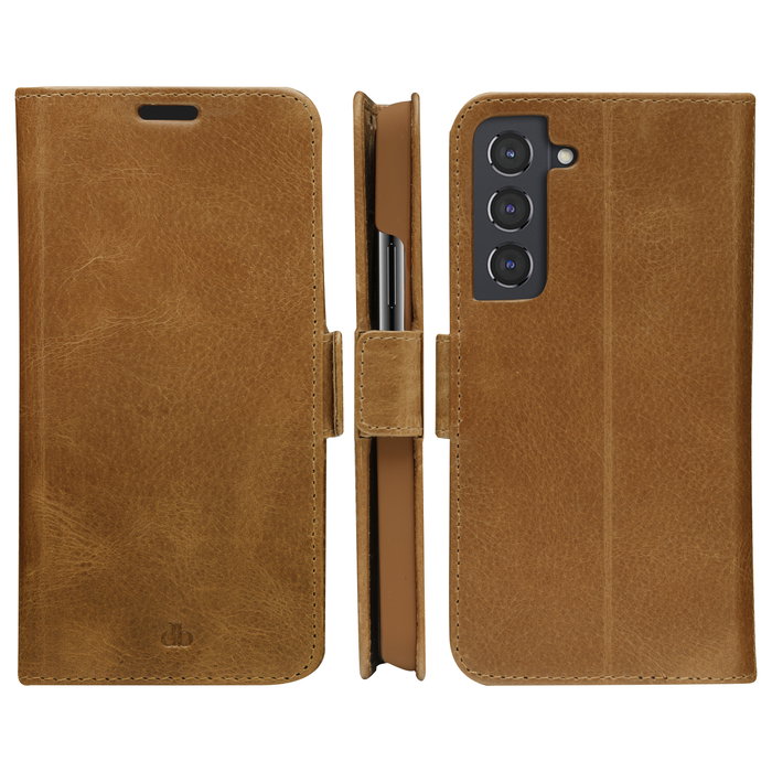 Dbramante1928 Copenhagen Slim Funda Folio para Galaxy S22 Bronceado