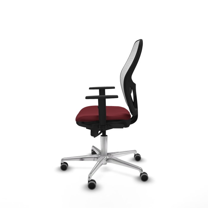 PIQUERAS Y CRESPO Silla de oficina Jorquera Granate y Blanco
