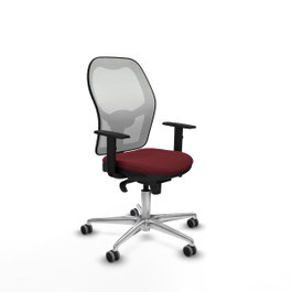 PIQUERAS Y CRESPO Silla de oficina Jorquera Granate y Blanco