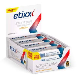 ETIXX Sweet & Salty Oat Bar 12 Barritas Energéticas de Carbohidratos para Entrenamiento y Competición