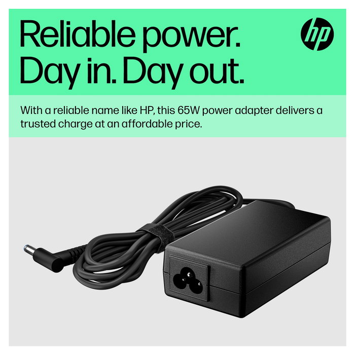 HP Adaptador de CA inteligente 65 W con conector de 4,5 mm y dongle de conversión