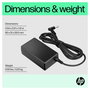 HP Adaptador de CA inteligente 65 W con conector de 4,5 mm y dongle de conversión