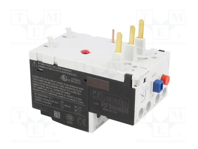 LOVATO ELECTRIC Relé térmico RF38 4÷6,5A LOVATO ELECTRIC Relé térmico RF38 4÷6,5A