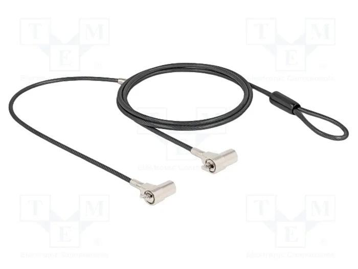 Navilock Cable de Seguridad Dual para Notebook con Llave para Kensington Slot 3 x 7 mm y Nano Slot 2,5 x 6 mm Navilock Cable de Seguridad Dual para Notebook con Llave para Kensington Slot 3 x 7 mm y Nano Slot 2,5 x 6 mm