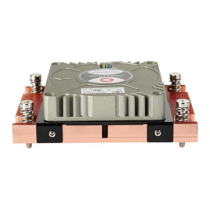 Dynatron A18 Disipador CPU para socket AM4 AMD, 1U, 95W TDP, Ventilador 70mm PWM, Cobre - Gris Dynatron A18 Disipador CPU para socket AM4 AMD, 1U, 95W TDP, Ventilador 70mm PWM, Cobre - Gris