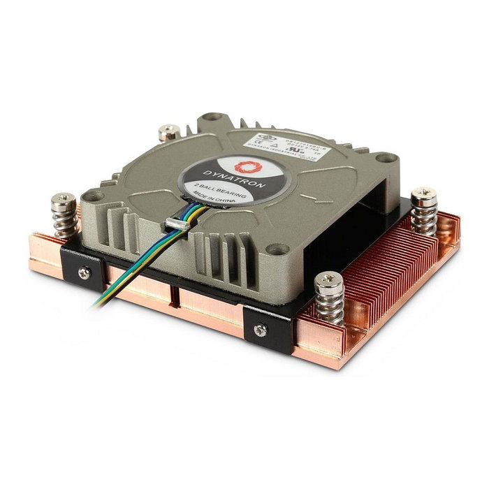 Dynatron A18 Disipador CPU para socket AM4 AMD, 1U, 95W TDP, Ventilador 70mm PWM, Cobre - Gris Dynatron A18 Disipador CPU para socket AM4 AMD, 1U, 95W TDP, Ventilador 70mm PWM, Cobre - Gris