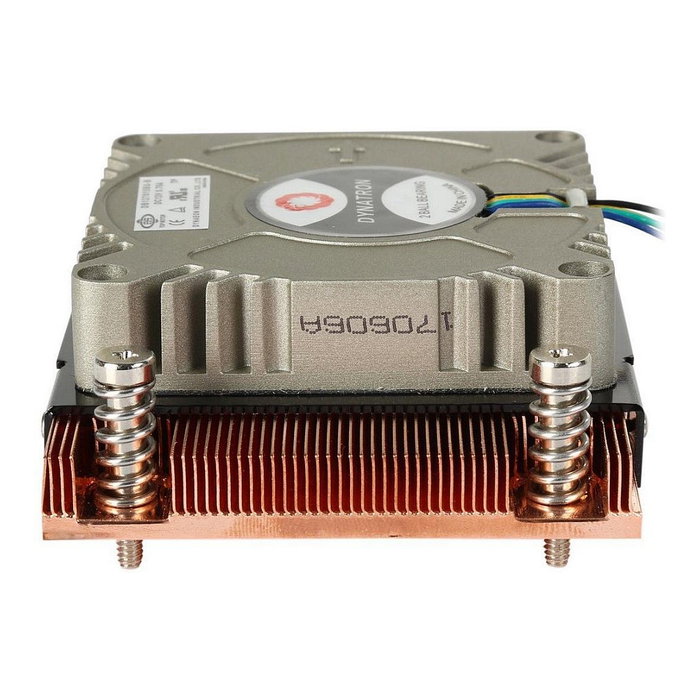 Dynatron A18 Disipador CPU para socket AM4 AMD, 1U, 95W TDP, Ventilador 70mm PWM, Cobre - Gris Dynatron A18 Disipador CPU para socket AM4 AMD, 1U, 95W TDP, Ventilador 70mm PWM, Cobre - Gris
